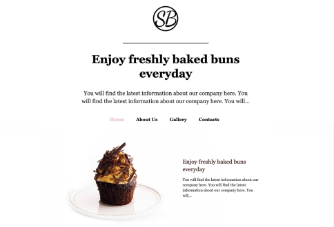 Landing page/Sweet Bakery